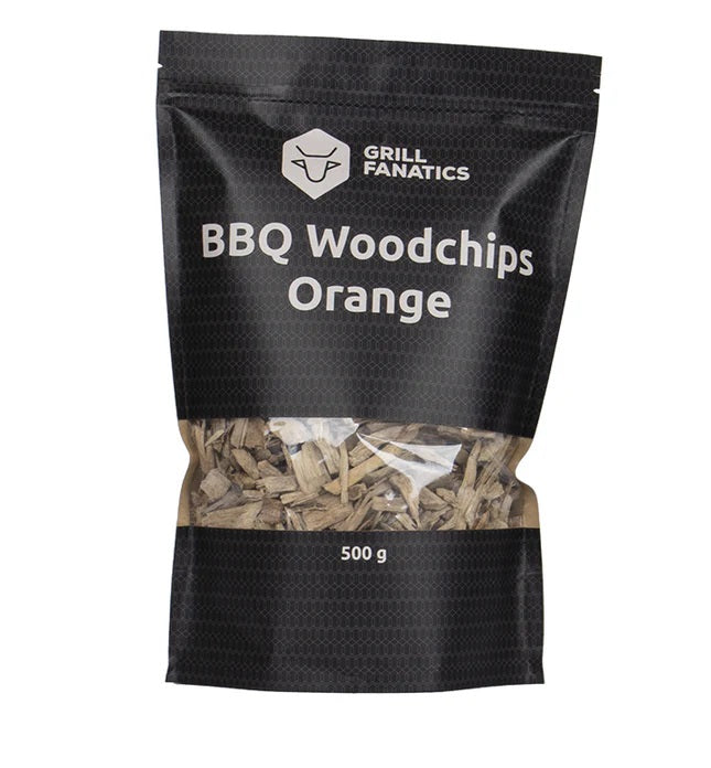 Grill Fanatics BBQ Woodchips Orange 500GM 1430