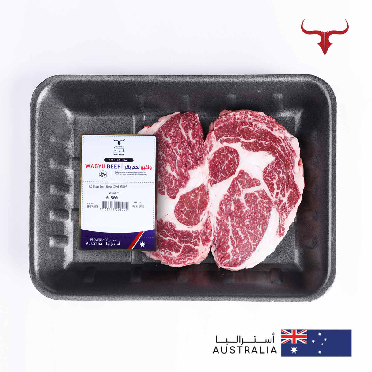 AUS Wagyu Beef Ribeye Steak MB 8/9 Muscat Livestock