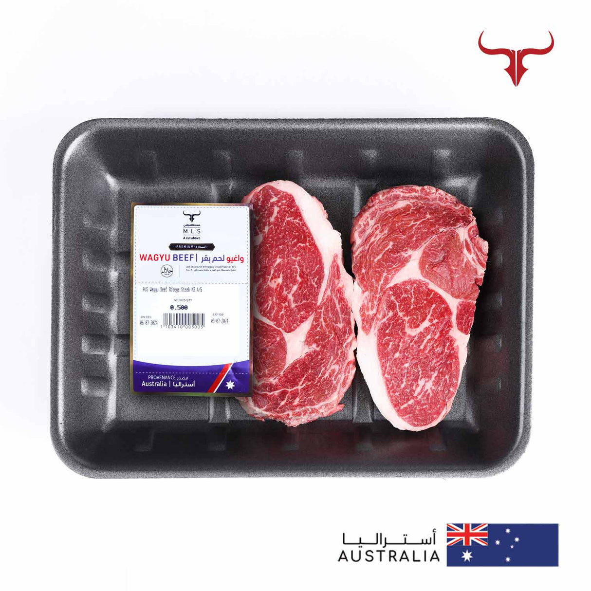 AUS Wagyu Beef Ribeye Steak MB 4/5 Muscat Livestock