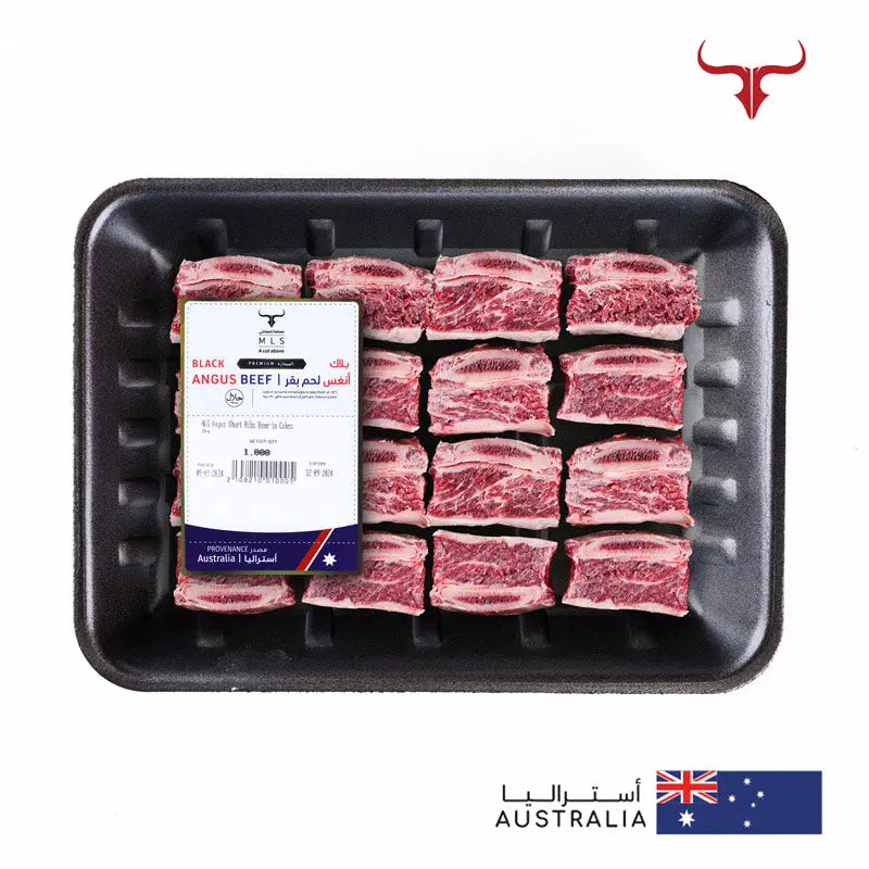 AUS Angus Short Ribs Bone-in Cubes Muscat Livestock