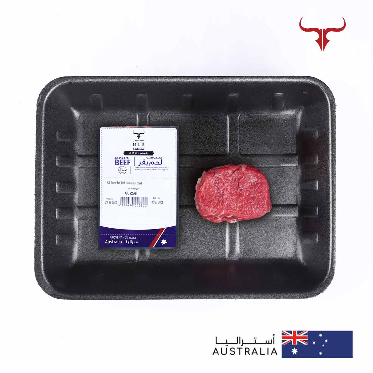 AUS Grass-Fed Beef Tenderloin Fillet Mignon Steak Muscat Livestock