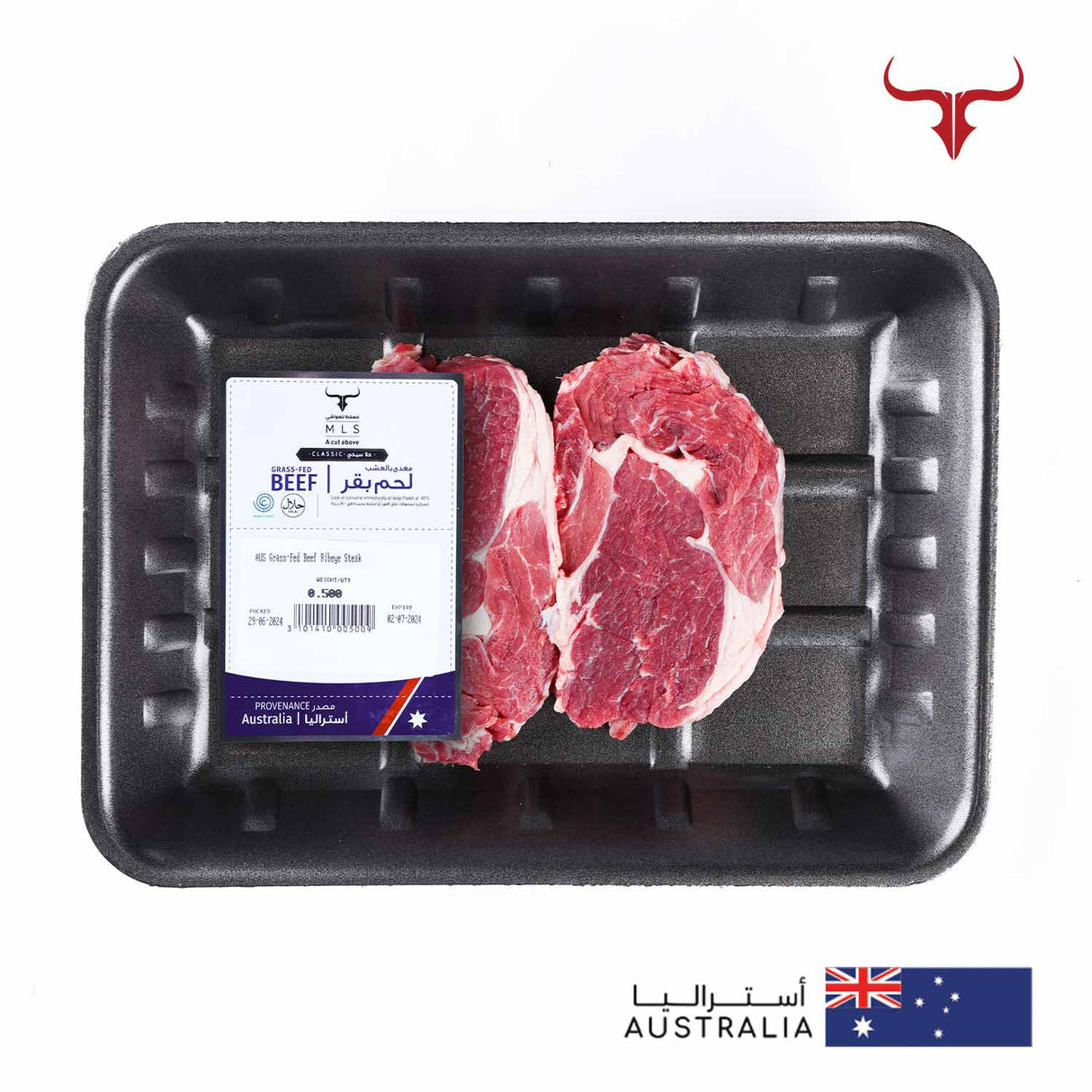 AUS Grass-Fed Beef Ribeye Steak Muscat Livestock
