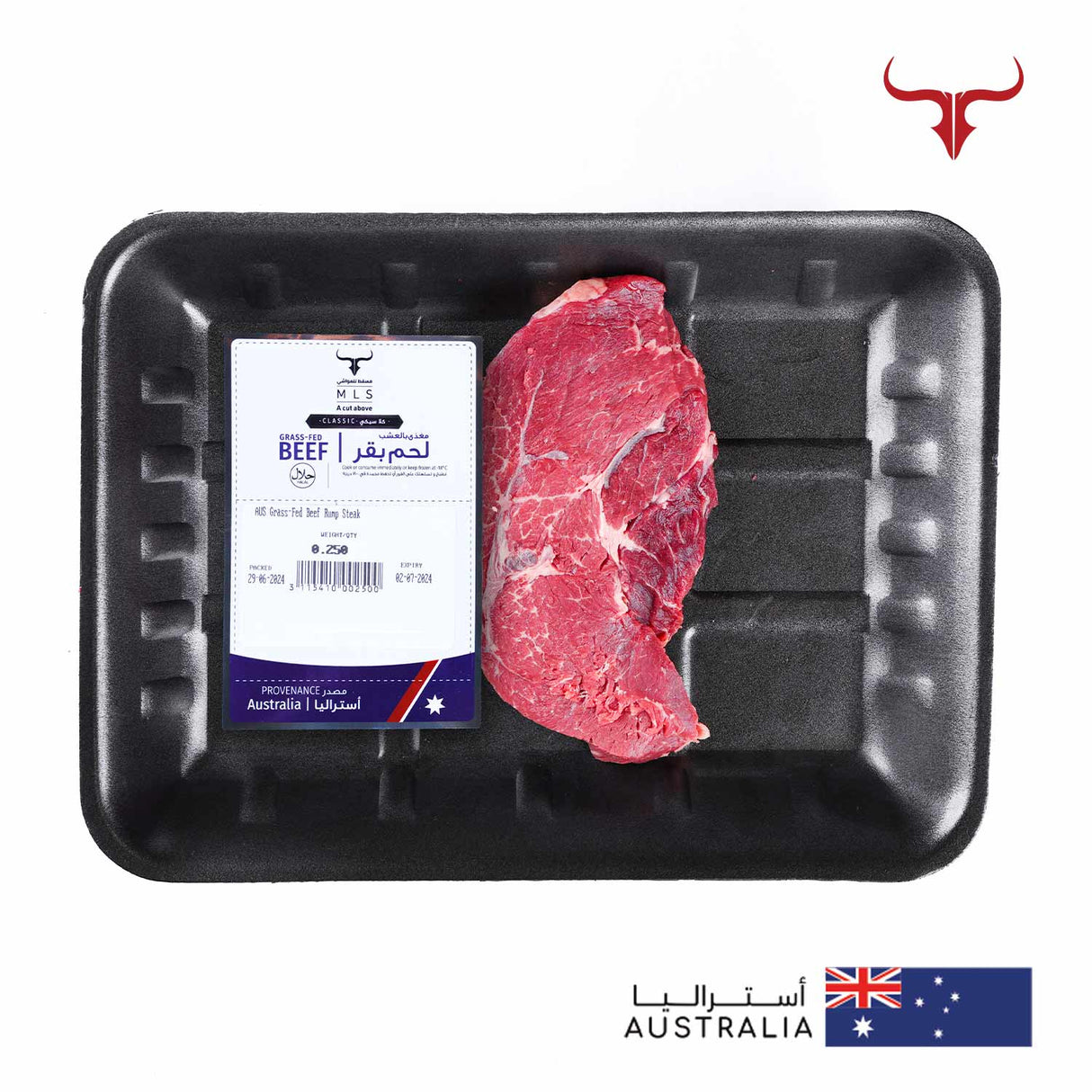 AUS Grass-Fed Beef Rump Steak Muscat Livestock