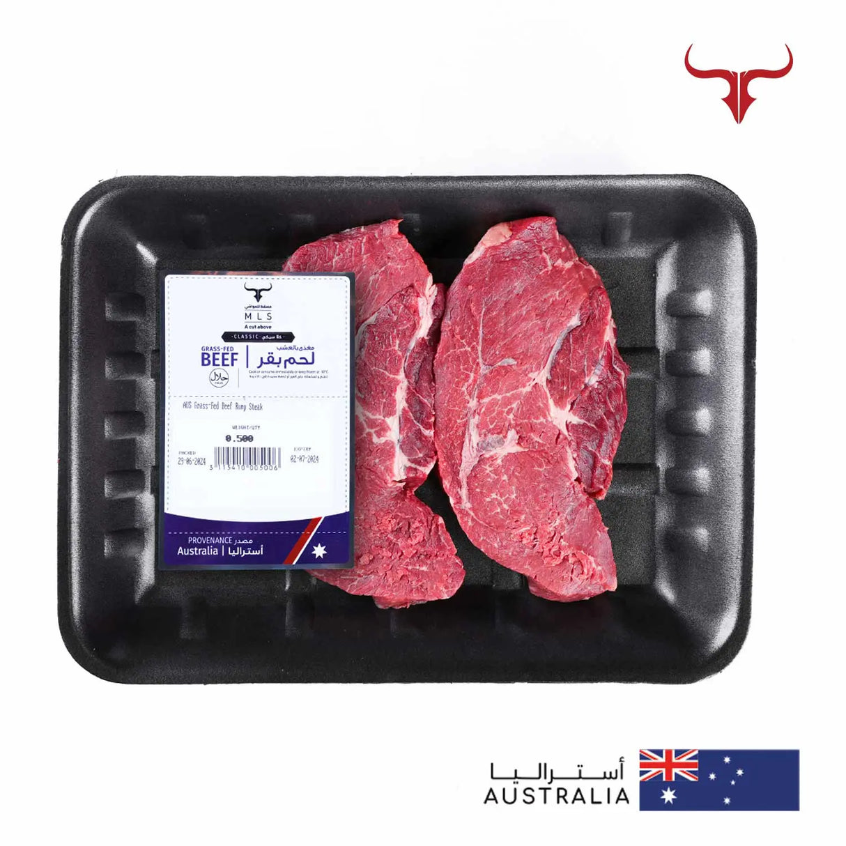 AUS Grass-Fed Beef Rump Steak Muscat Livestock