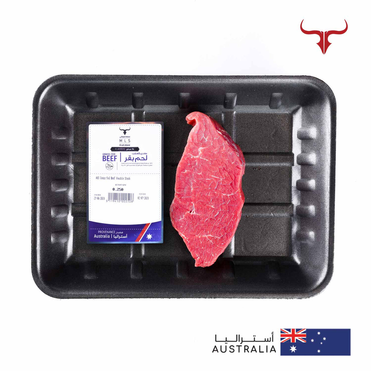 AUS Grass-Fed Beef Knuckle Steak Muscat Livestock