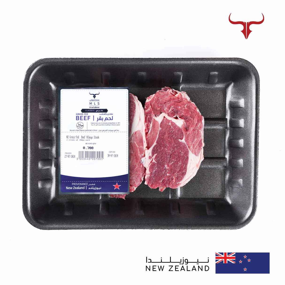 NZ Grass-Fed Beef Ribeye Steak Muscat Livestock