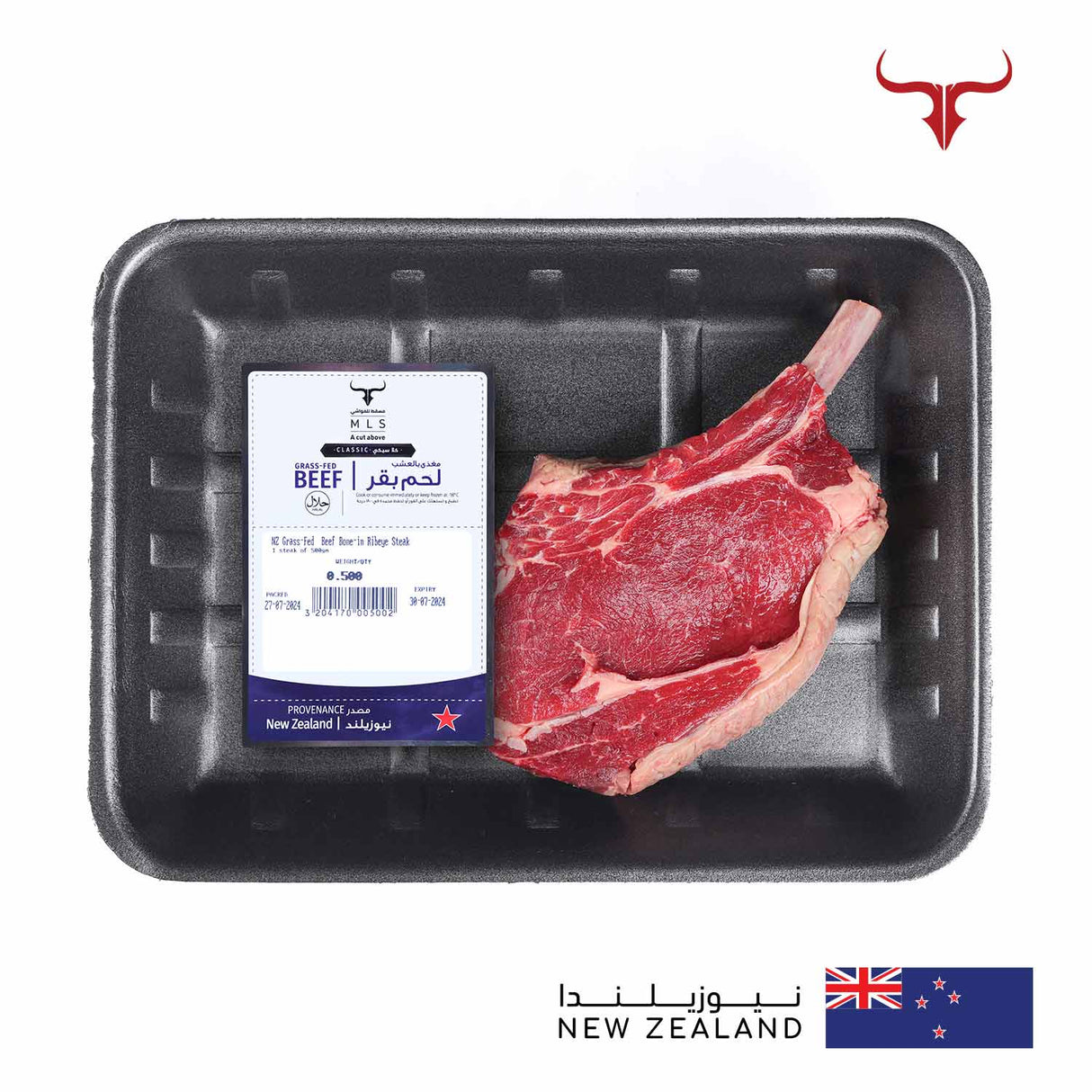 NZ Grass-Fed Beef Bone-in Ribeye Steak x 1 Muscat Livestock