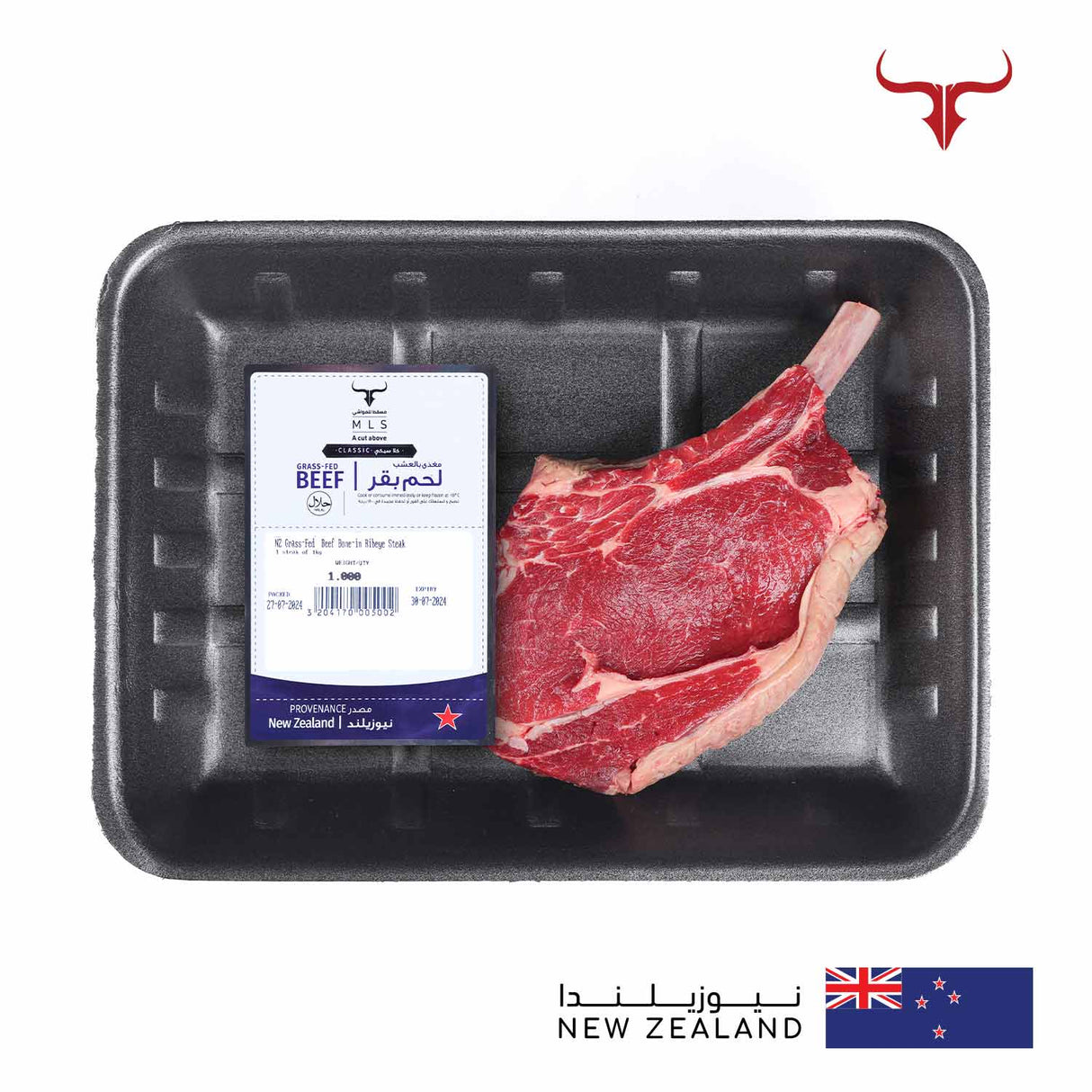 NZ Grass-Fed Beef Bone-in Ribeye Steak x 1 Muscat Livestock