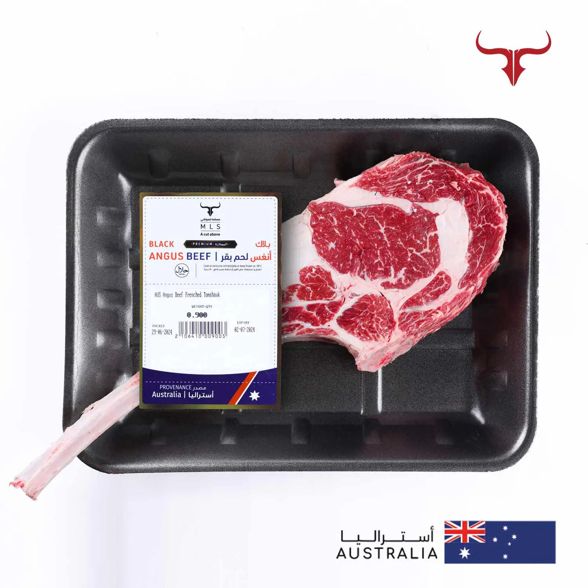 AUS Angus Frenched Tomahawk 900gm+ x 1 steak Muscat Livestock