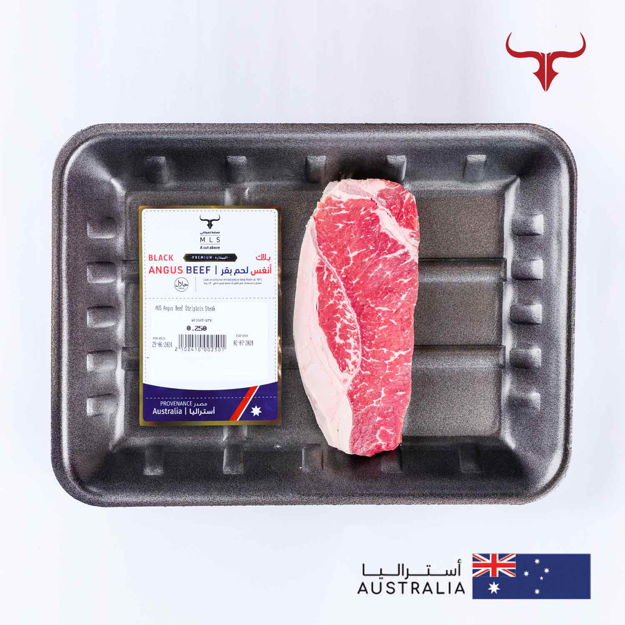 AUS Angus Beef Striploin Steak Muscat Livestock