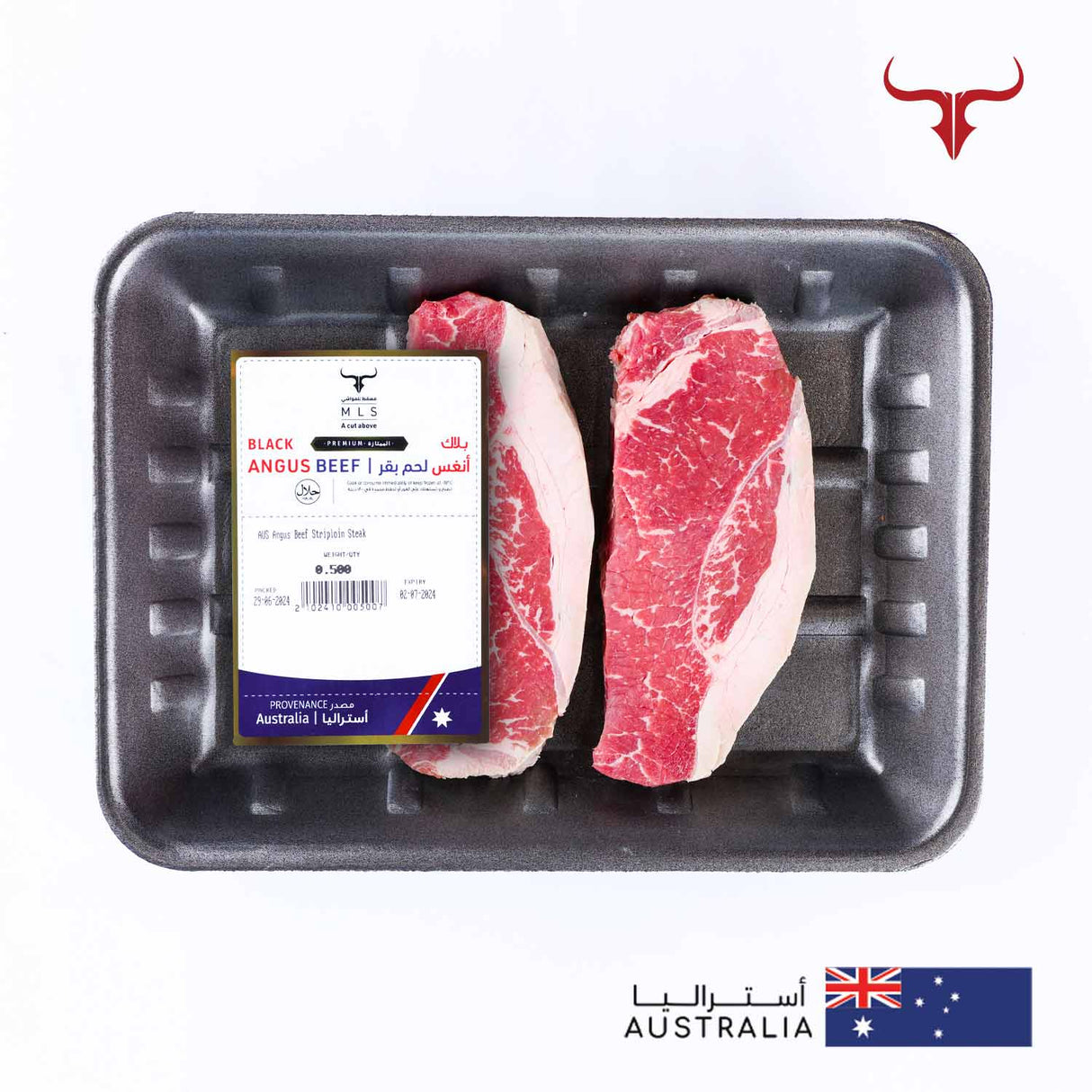 AUS Angus Beef Striploin Steak Muscat Livestock