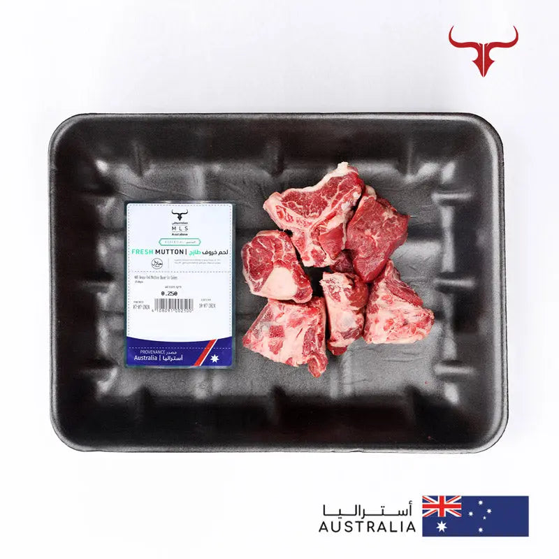 AUS Grass-Fed Bone-in Mutton Cubes Muscat Livestock