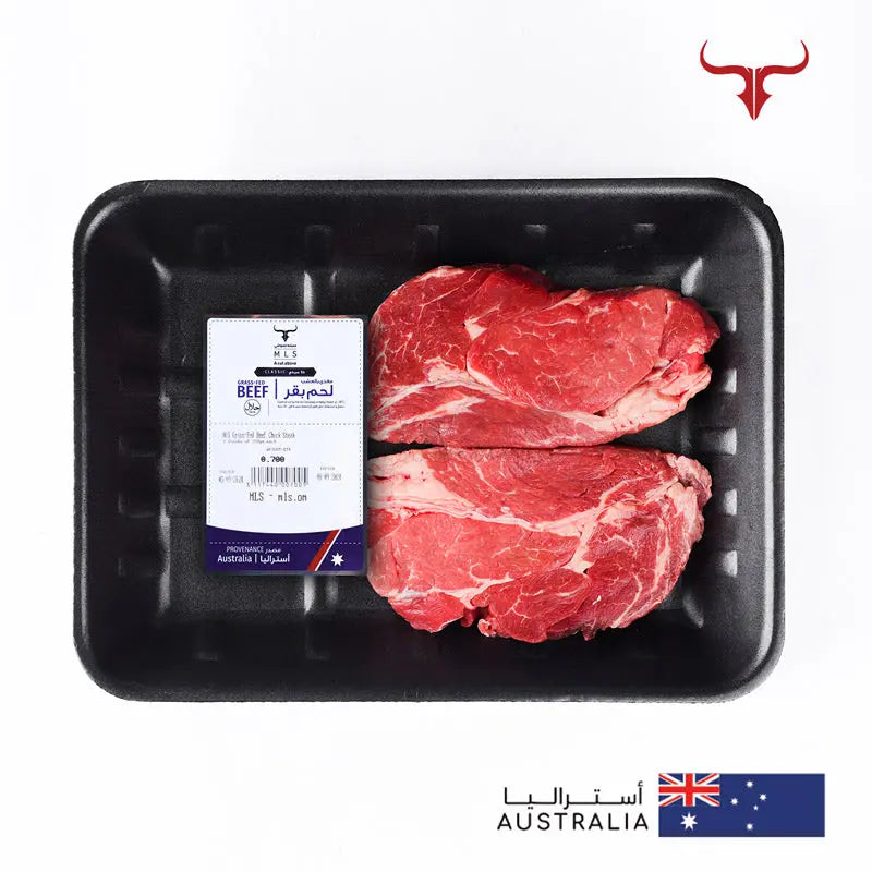 AUS Grass-Fed Beef Chuck Steak Muscat Livestock