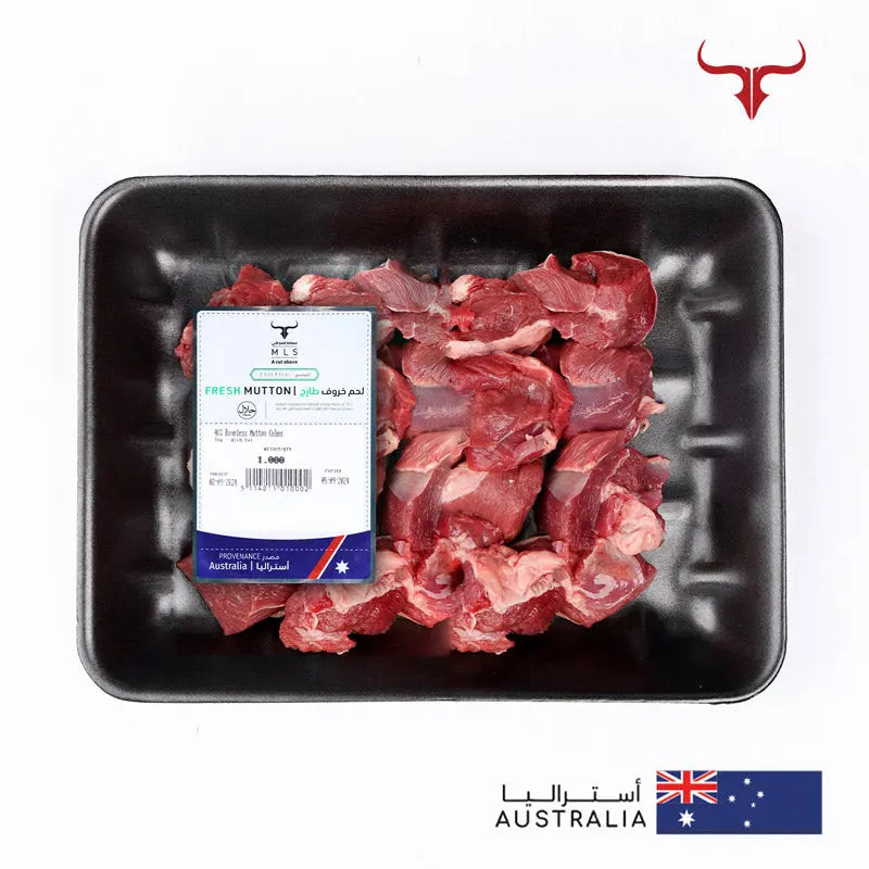 AUS Boneless Mutton Cubes Muscat Livestock
