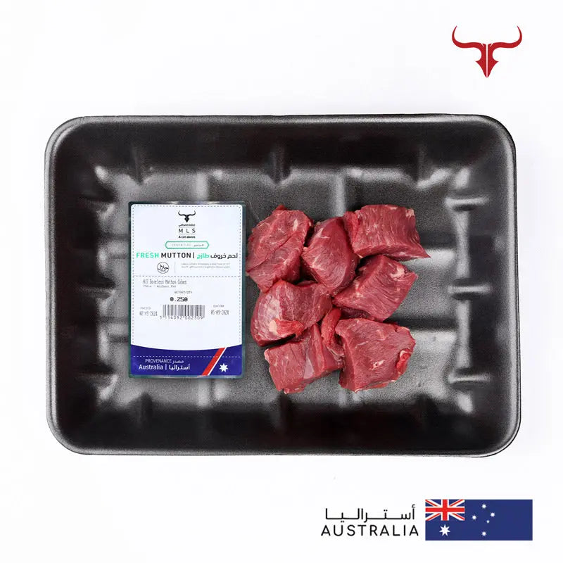 AUS Boneless Mutton Cubes Muscat Livestock