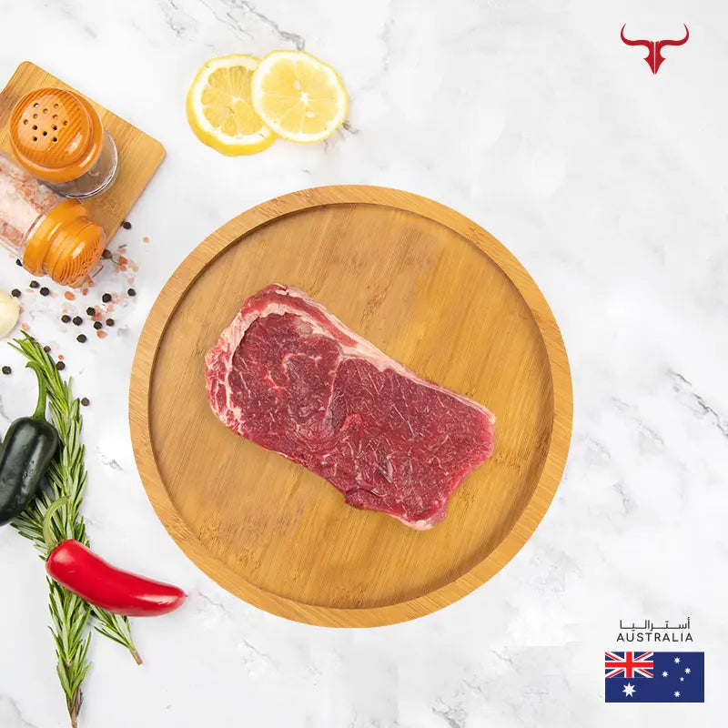 AUS Grass-Fed Beef Striploin Steak Muscat Livestock