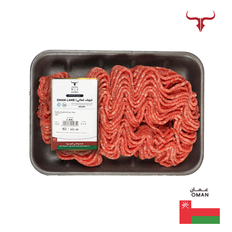 لحم خروف عماني مفروم طازج مذبوح محليًا
