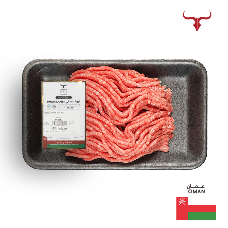 لحم خروف عماني مفروم طازج مذبوح محليًا