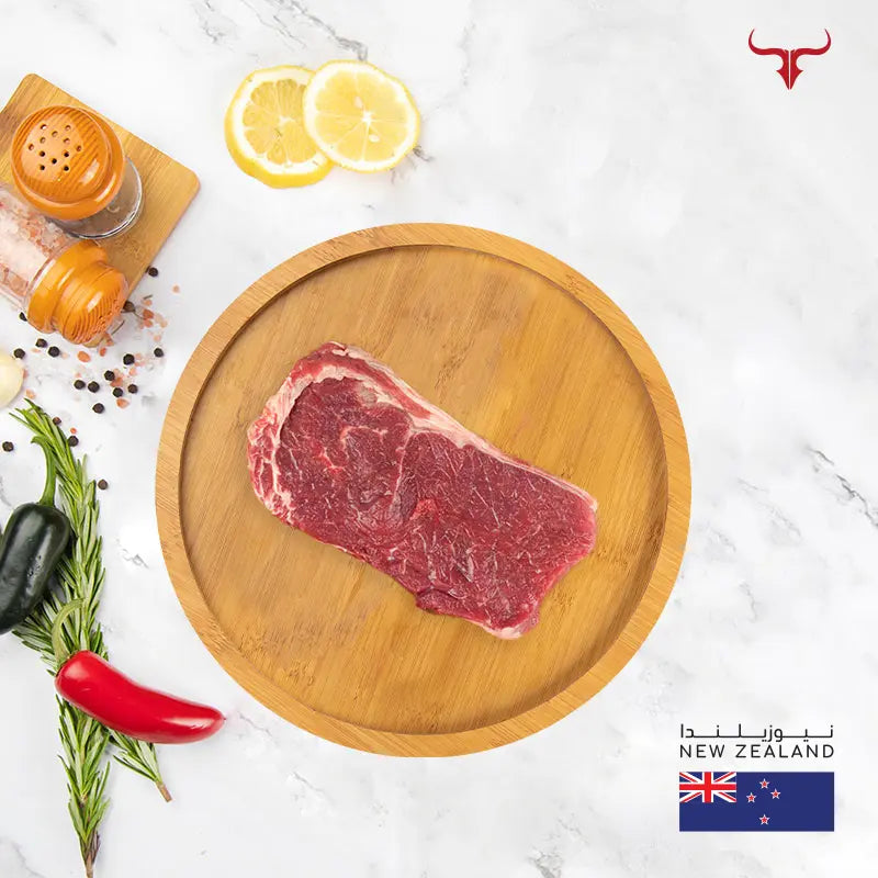 NZ Grass-Fed Beef Striploin Steak Muscat Livestock