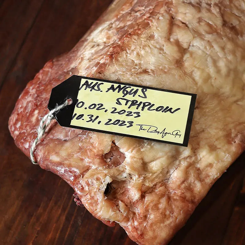 Dry Aged AUS Angus Beef Striploin Steak Muscat Livestock
