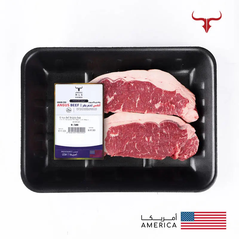 US Angus Beef Striploin Steak Muscat Livestock