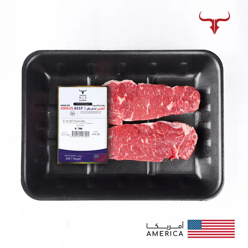 US Angus Beef Striploin Steak Muscat Livestock