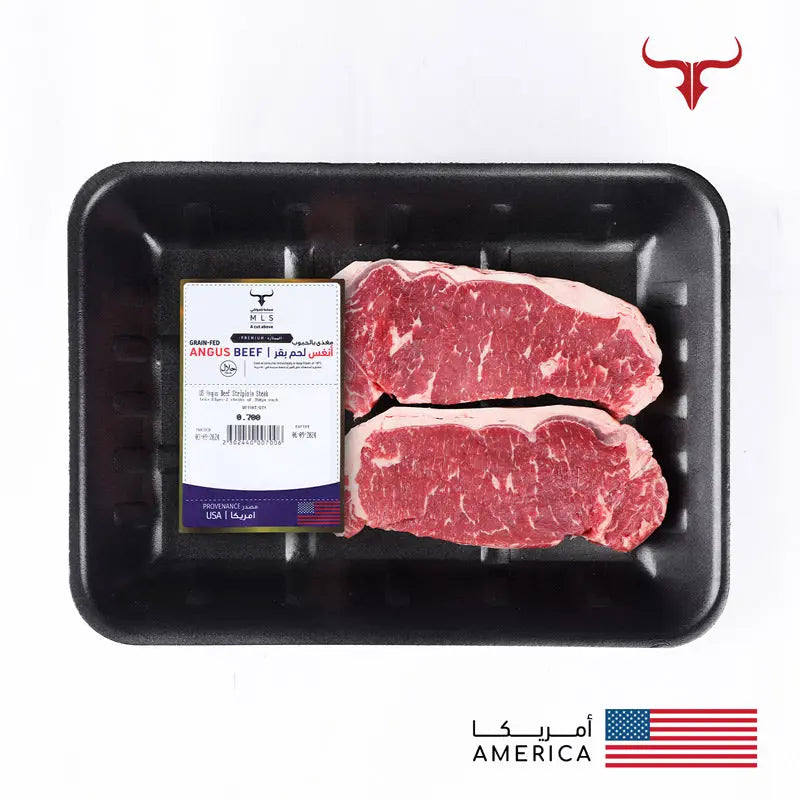US Angus Beef Striploin Steak Muscat Livestock