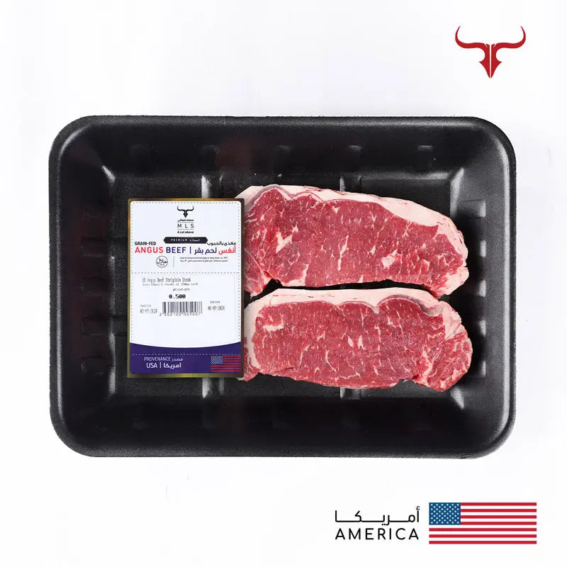 US Angus Beef Striploin Steak Muscat Livestock