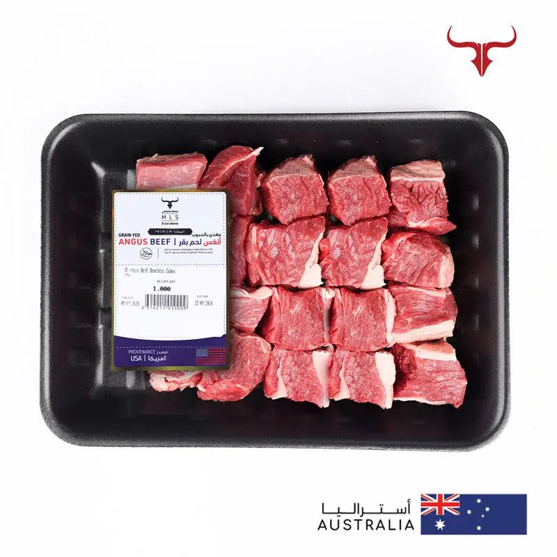US Angus Beef Boneless Cubes Muscat Livestock