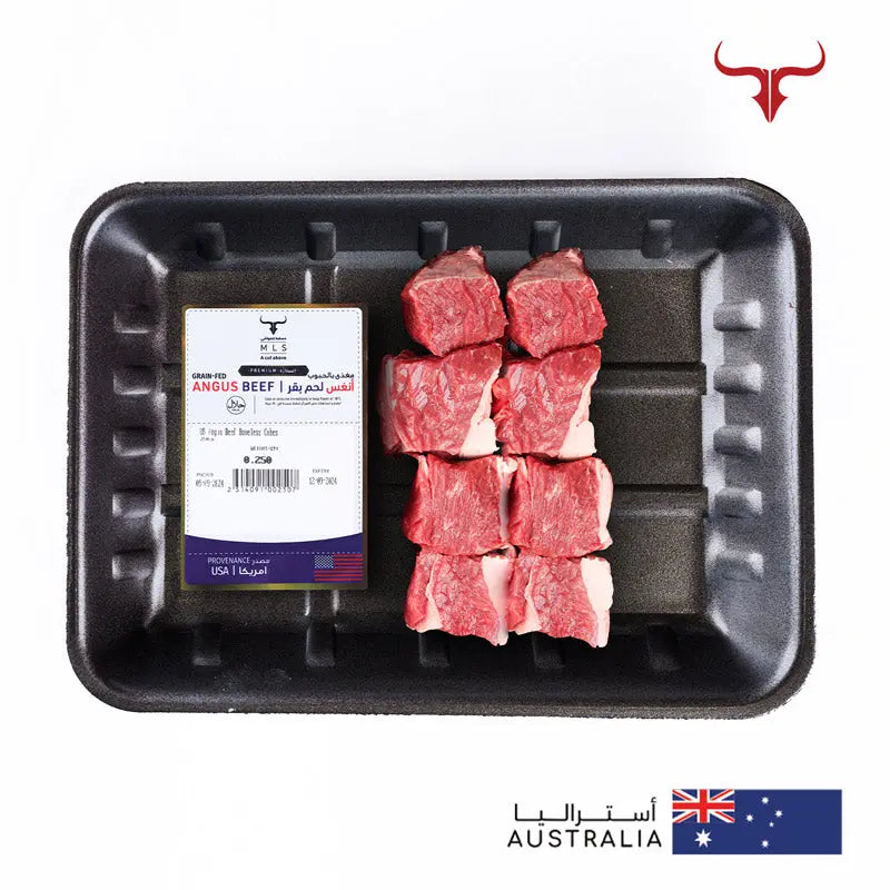 US Angus Beef Boneless Cubes Muscat Livestock