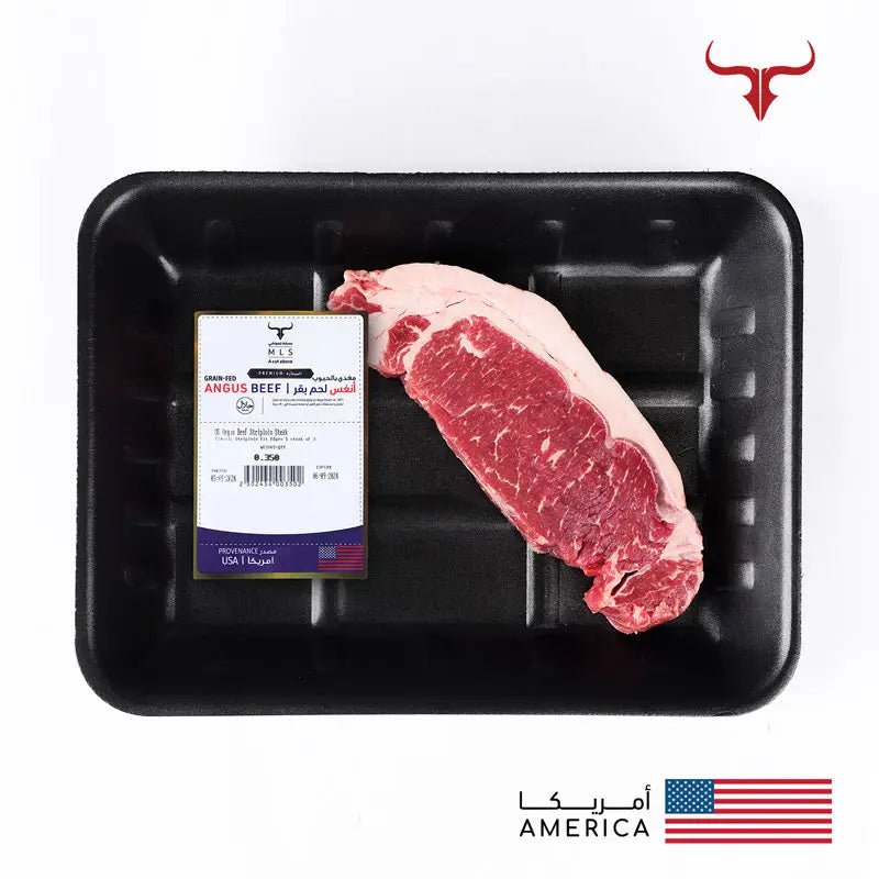US Angus Beef Striploin Steak Muscat Livestock