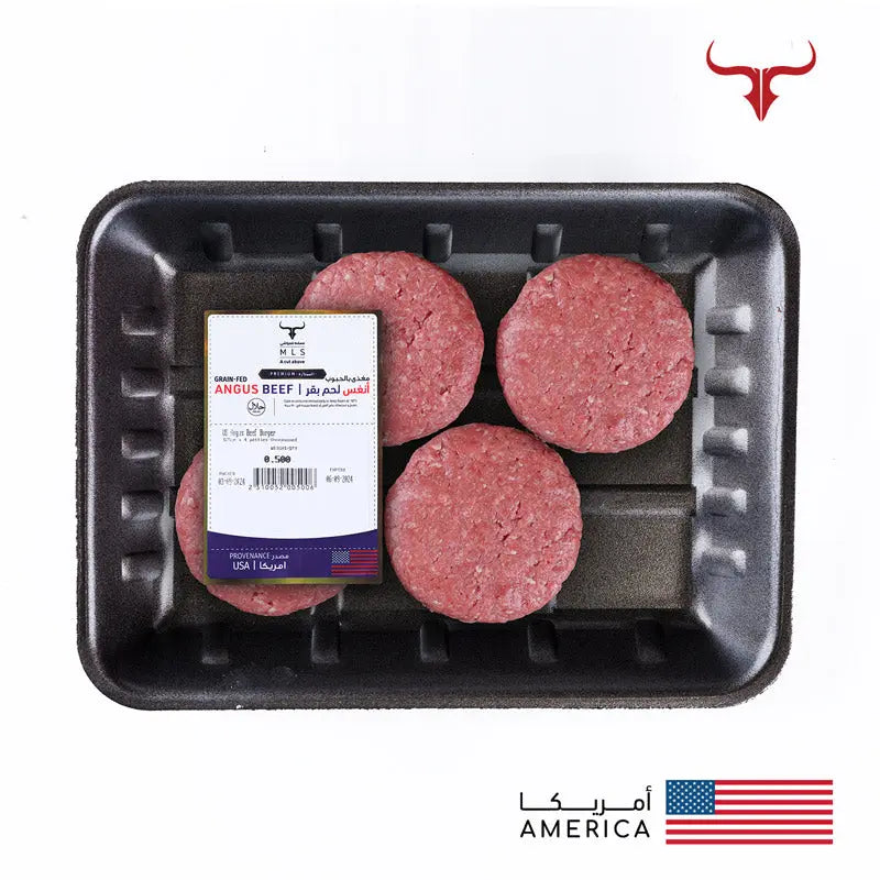 US Angus Beef Burger 125gm x 4 patties Muscat Livestock