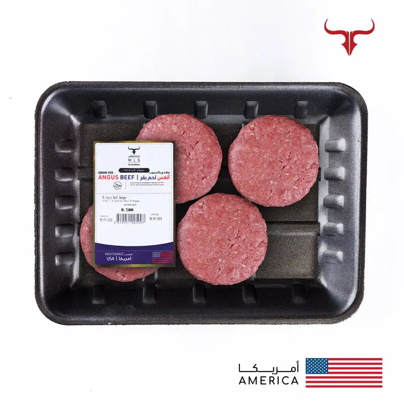 US Angus Beef Burger 125gm x 4 patties Muscat Livestock
