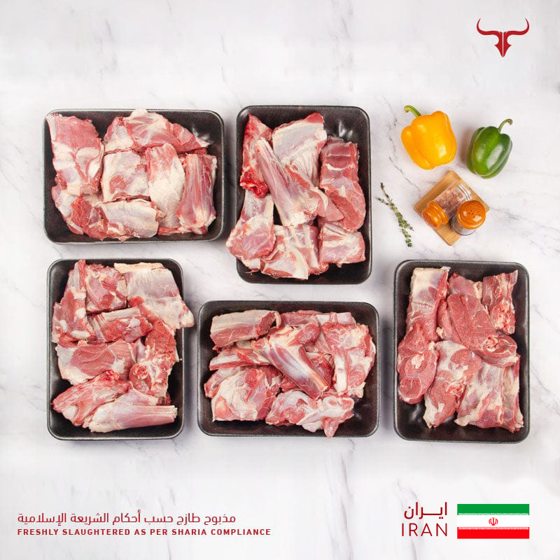 لحم ضأن إيراني مذبوح طازج كامل الذبيحة 11 كجم