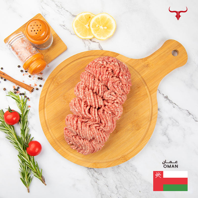 لحم خروف عماني مفروم طازج مذبوح محليًا