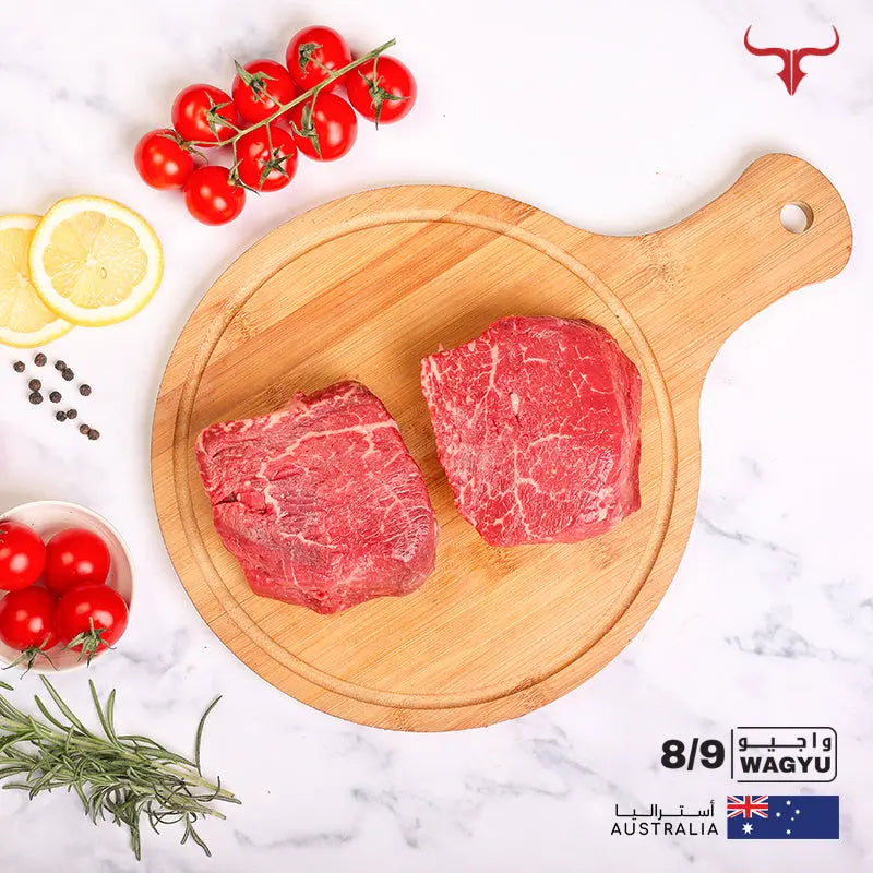 AUS Wagyu Beef Tenderloin Fillet Mignon Steak MB 8/9 Muscat Livestock