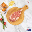 Muscat Livestock Australian Black Angus Beef AUS Grain-Fed Black Angus Beef Bone-in Ribeye Steak MB2+ x 1 steak