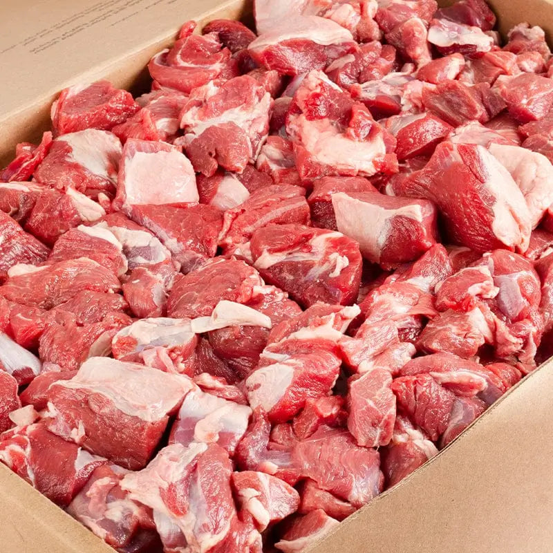 Muscat Livestock New Zealand Lamb NZ Lamb Boneless Cubes Box 5kg