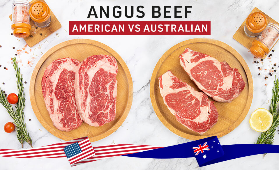 American and Australian Angus Beef Steaks
