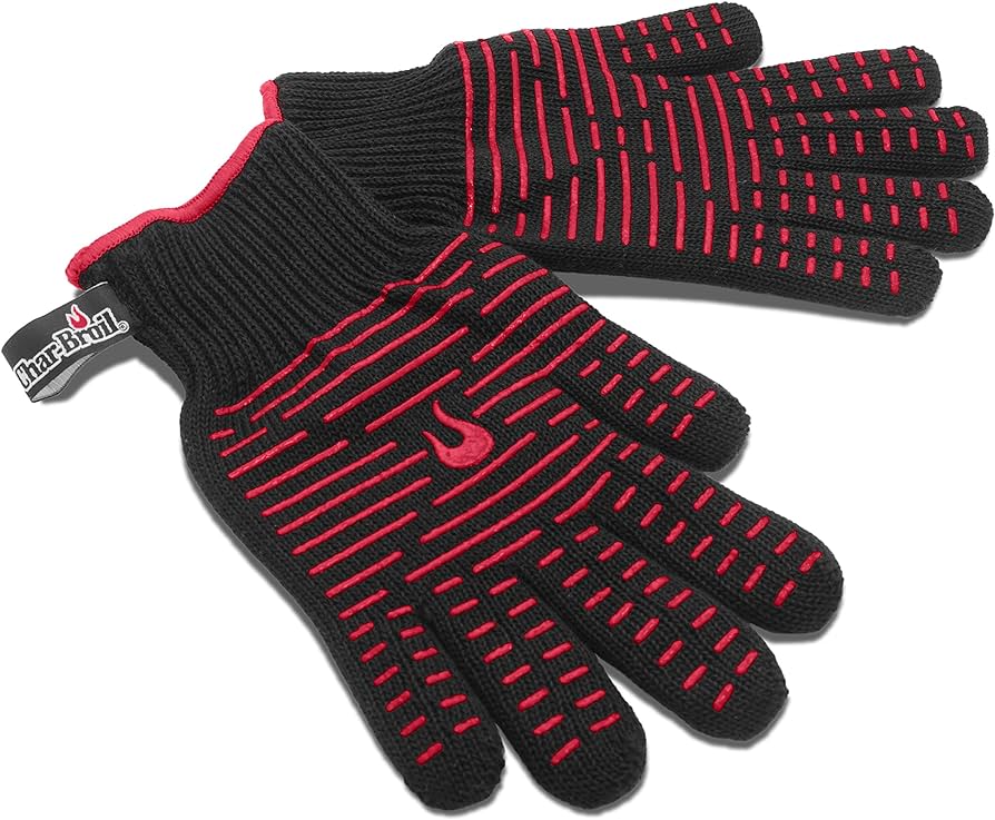 Char-Broil Gloves, Cotton Grilling, Pur, 2016