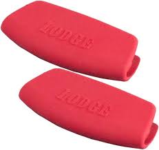 Lodge Bw Silicone Grips, Red, Set Of