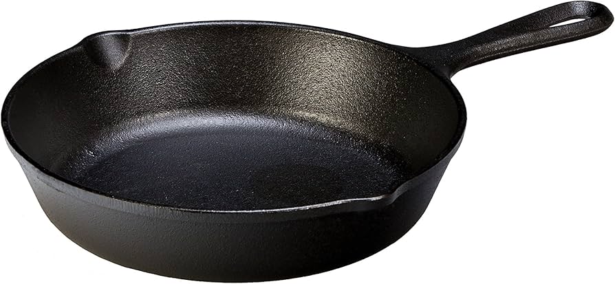 Lodge Skillet Seasnd Dbl Lip Blk 8In