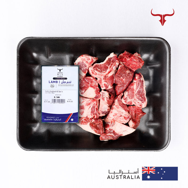 Freshly Slaughtered AUS Bone-in Lamb Cubes