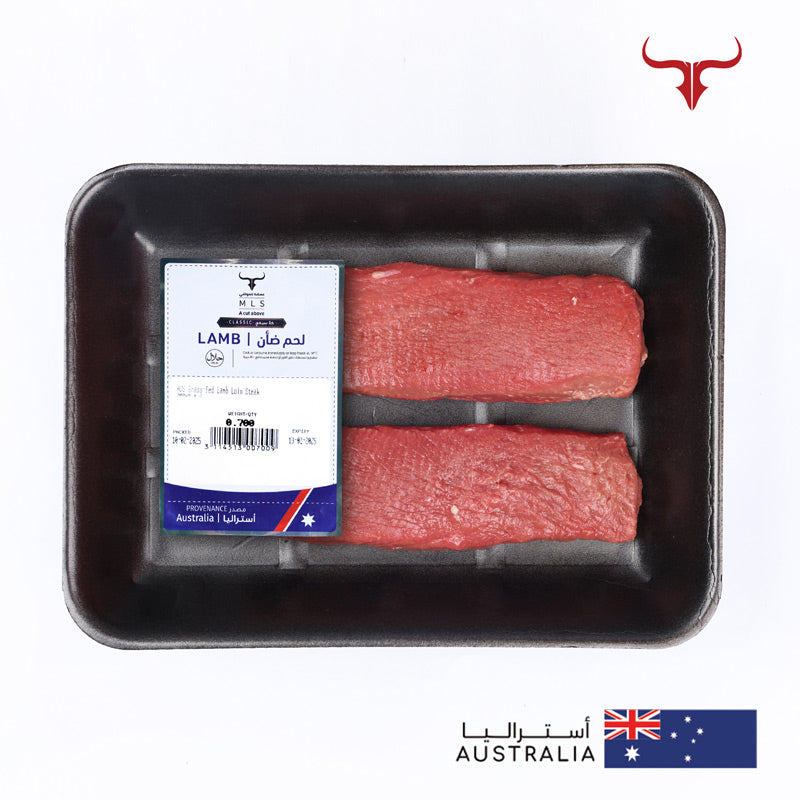 2 steaks offer AUS Grass-Fed Boneless Lamb Loin Steak 300gm x 2