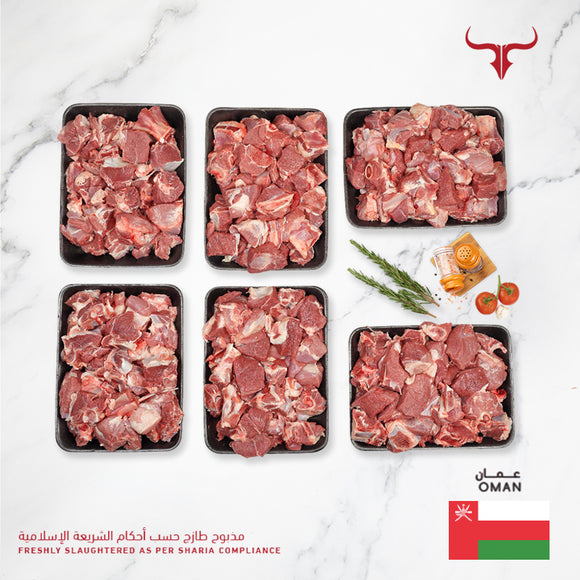 لحم خروف عماني محلي طازج مذبوح نصف ذبيحة 9 كجم