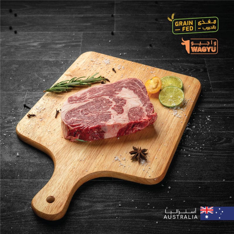 Muscat Livestock Australian Wagyu Beef 1 steak of 250gm AUS Wagyu Beef Ribeye Steak MB 8/9