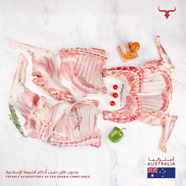Muscat Livestock Fresh Australian Lamb 6 Way Cut Freshly Slaughtered Australian Lamb Whole Carcass 19-21 Kg