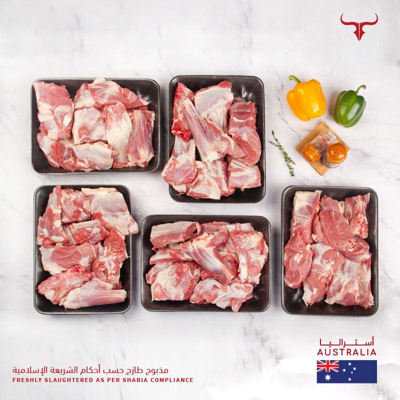 Muscat Livestock Fresh Australian Lamb Azooma Freshly Slaughtered Australian Lamb Whole Carcass 19-21 Kg
