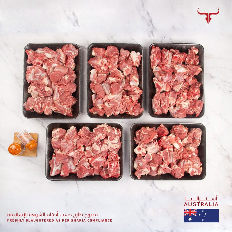 Muscat Livestock Fresh Australian Lamb Bone-in Cubes Freshly Slaughtered Australian Lamb Whole Carcass 19-21 Kg