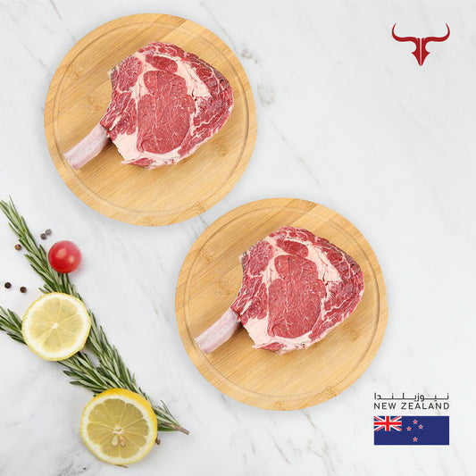 2 Steaks offer-NZ Grass-Fed Beef Bone-in Ribeye Steak 500gm x 2